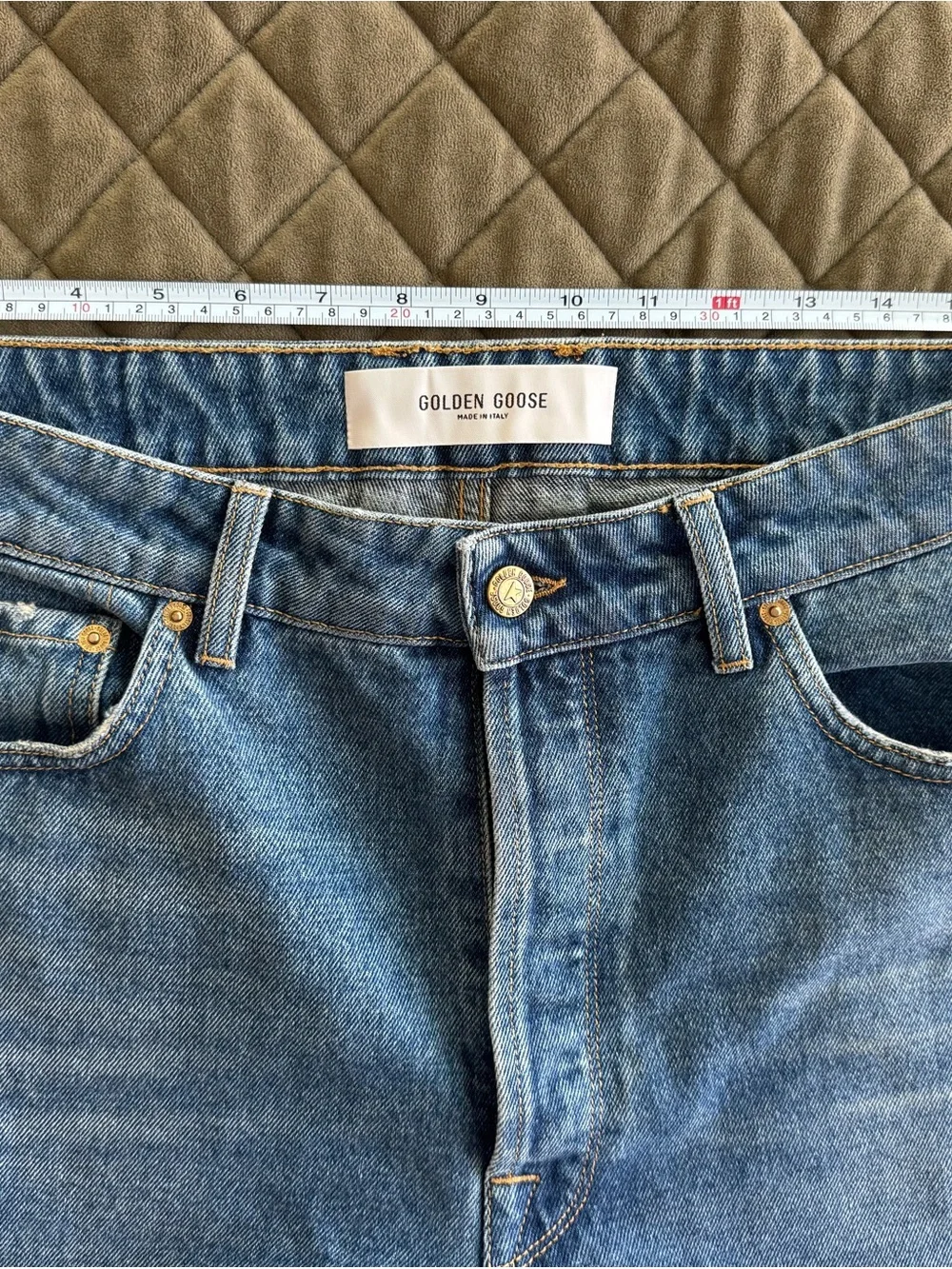 Golden Goose Men's Medium Blue Straight Jeans Size 33